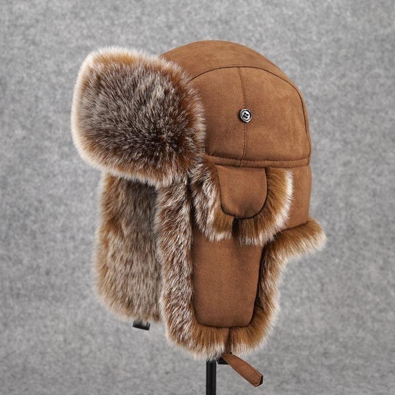 Men's Winter Ushanka Earflap Trooper Hat Aviator Windproof Hat Faux Fur Warm Hat Ski Beanies Cap Berets Skull caps Men's Winter Ushanka Earflap Trooper Hat Aviator Windproof Hat Faux Fur Warm Hat Ski Beanies Cap Berets Skull caps