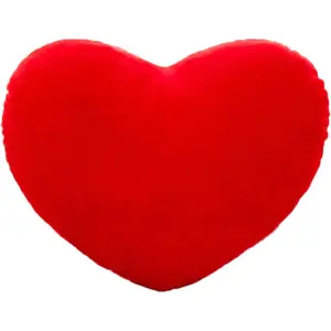 Cute Plush Red Heart Love Decorative Throw Pillow Cushion Toy for Kids and Friends, Fit for Living Room Home Decor