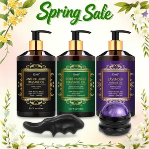 Pjordo-3 Pack Massage Oil for Relaxation -Massage Therapy