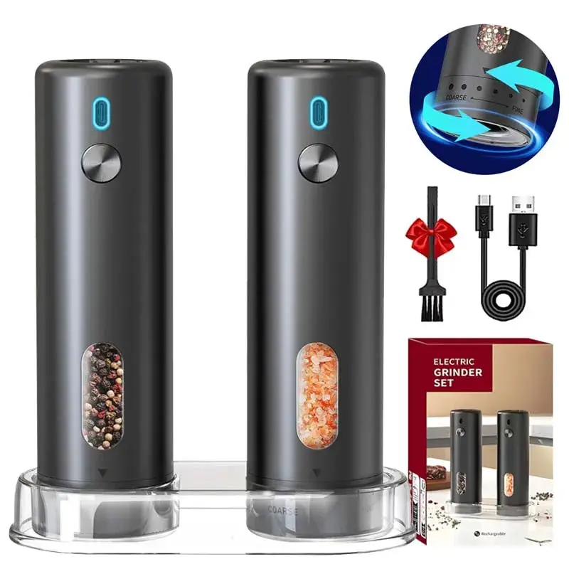 Rechargeable Electric Salt & Pepper Grinder Set