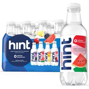 Hint Fruit-Infused Purified Water Beverage, Best Sellers Variety Pack - 16oz, 12 Bottles, Sugar-Free, Gluten-Free, 0 Calories, No Artificial Sweeteners, Natural Fruit Essences