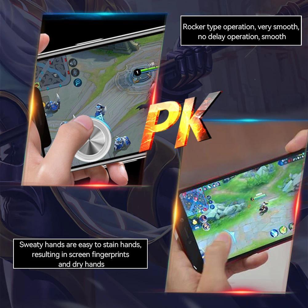 Round Game Joystick Metal Button Controller with Box Easy Chicken Dinner For Mobile Phone Rocker Tablet Android Iphone