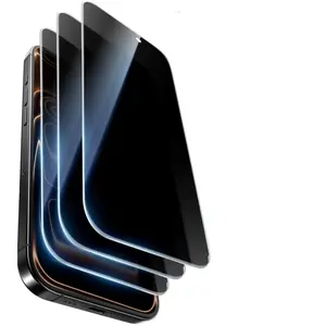 3-Pack 28° Privacy Tempered Glass Screen Protector for Iphone 11 12 13 14 15 16 17 Pro Max 14 15 16 Plus Full Screen Black Privacy Glass (Stop People Looking at Your Phone)