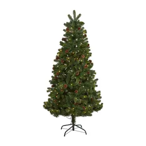 Nearly Natural 6-ft Rocky Mountain Spruce Christmas Tree