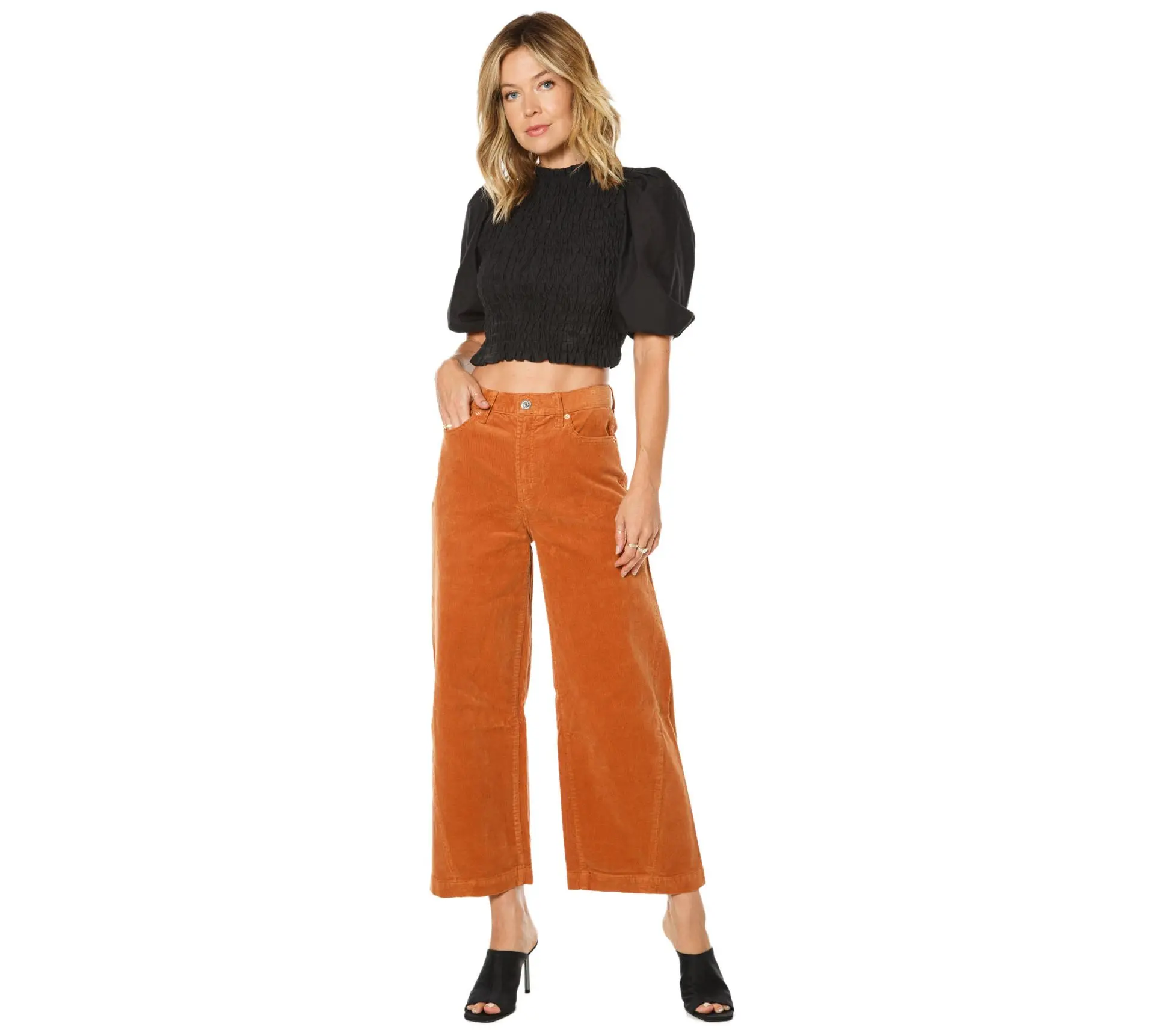Juicy Couture Coastal Crop Wide Wale Corduroy P ant