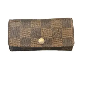 Pre-owned Louis Vuitton Canvas Small Leather Goods Damier Ebene Key Clay