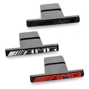 Suitable for Mercedes-Benz GT Model Grille AMG Car Logo Small Emblem AMG Grille Emblem Grille Sticker Clip Modification