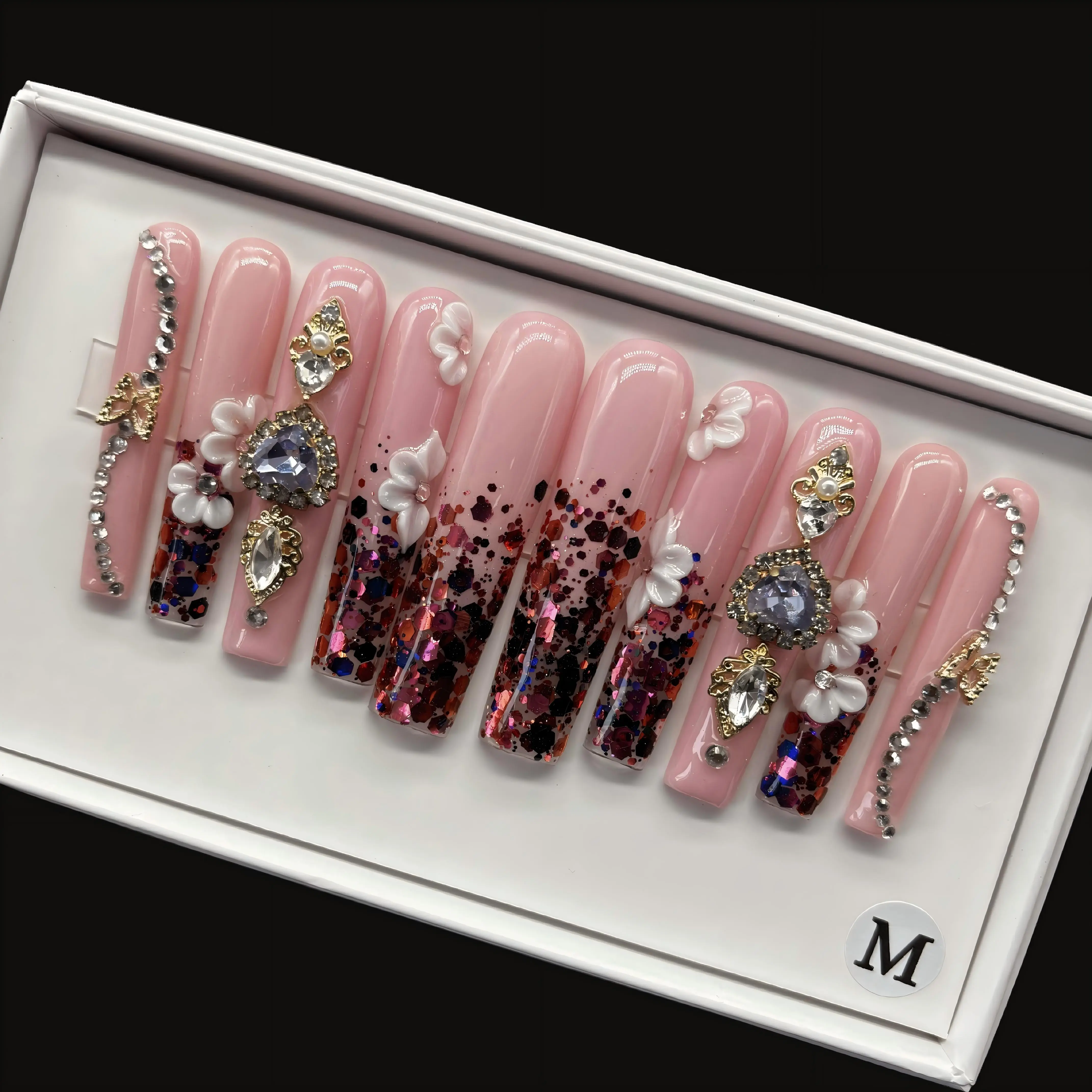 Missunail B33 b36 b15 b18 b13 b34 b38 b23 b19 b32 b35     10pcs handmade customize acrylic press on nails Acrylic Durable Luxury Nail Art