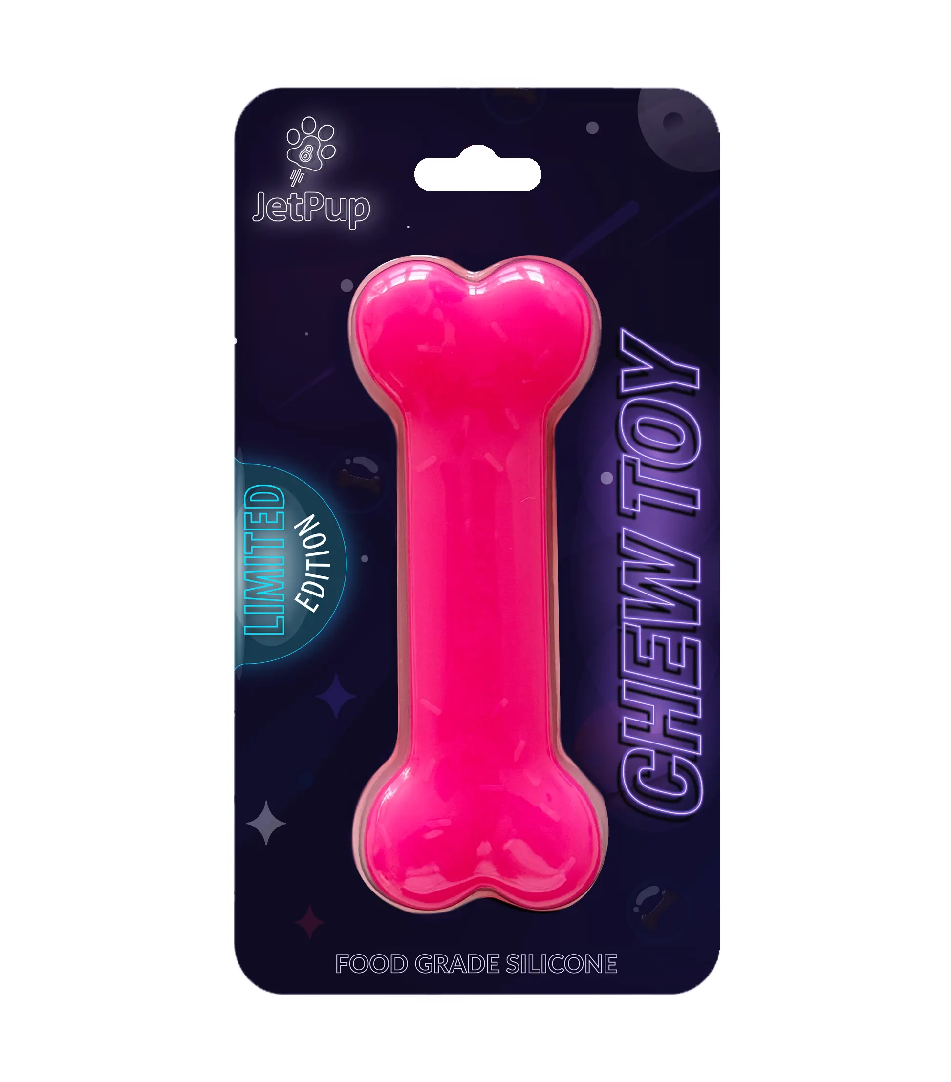 Pup Play *LIMITED EDITION* Chew Toy Bone - Pink Supernova