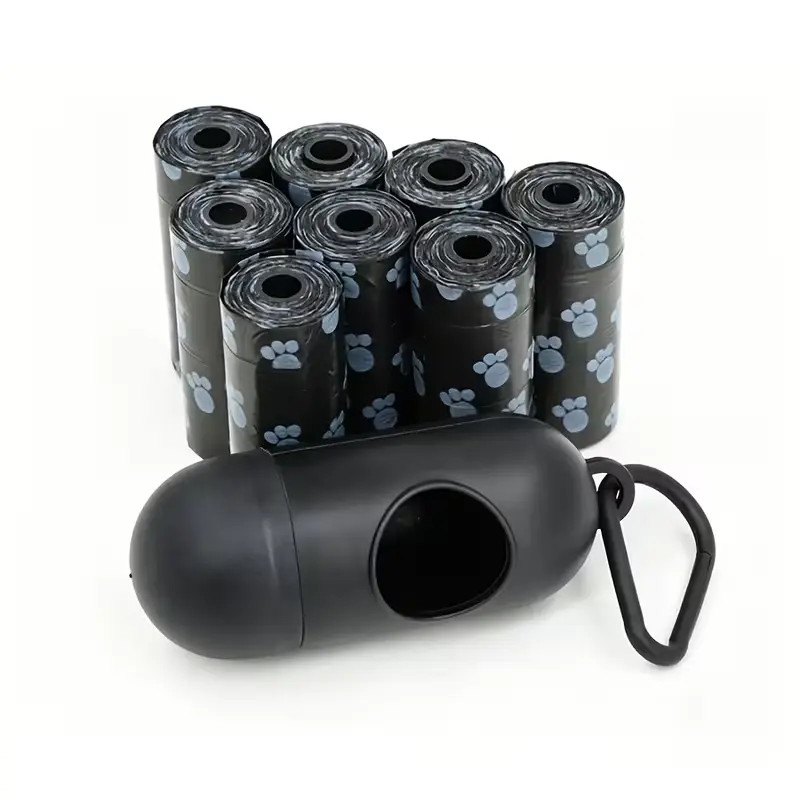Leak-Proof Dog Waste Bags 8 Rolls + Dispenser – Heavy-Duty, Tear-Resistant Poop Bags for Daily Walks, 120 Count #backtoschool Dog Accessories