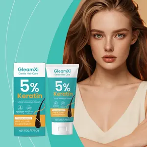 Gleamxi Keratin Scalp Massage Cream, Nourishing Moisturizing Hair Care, Daily Hair Treatment, Hydrating and Conditioning Formula, Haircare