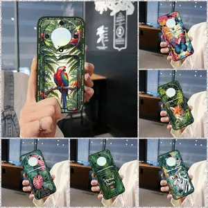 Full wrap Graffiti Phone Case For Honor X9a 5G/Magic5 Lite Waterproof Silicone Shockproof Soft case TPU Fashion Design Card slot Dirt-resistant Anti-dust Cartoon Back Cover Cover