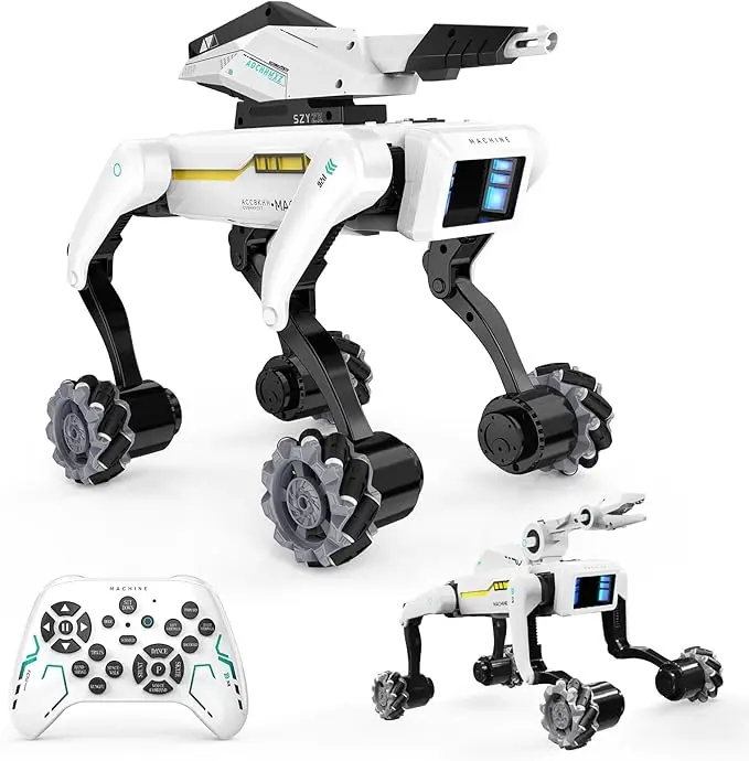 (Akeleo)robot dog, supports app control, artificial intelligence pet, can dance and practice martial arts, supports remote control operation, supports motion programming,Christmas gift,is an ideal gift for children - digital version.