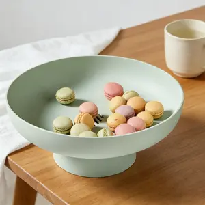 Decorative Round Fruit Basket, 2pcs Modern Container for Kitchen & Home