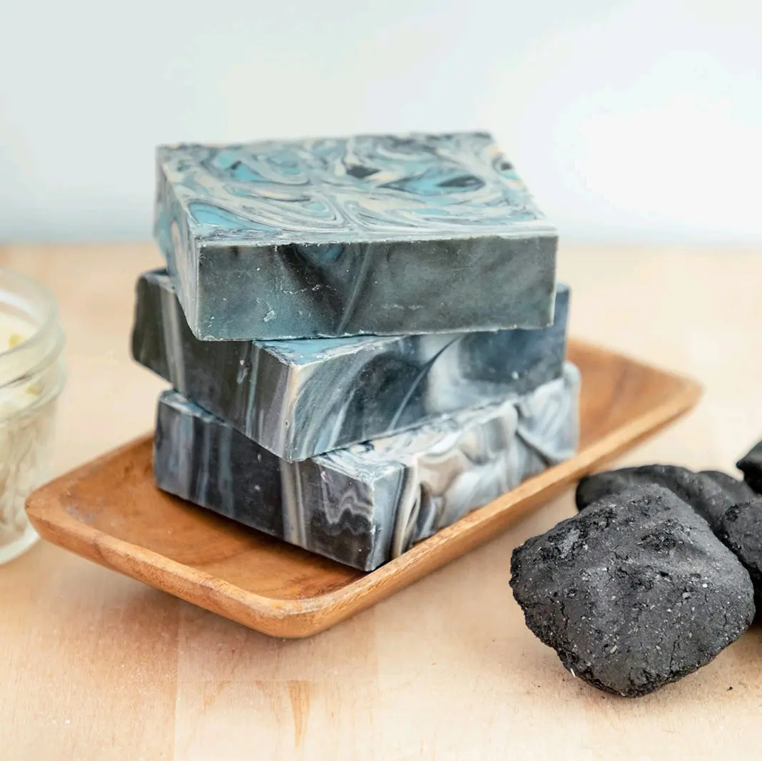SOAPS BY LELA Men's Charcoal Body Care Soap - Tim McGraw Scented Daily Bath Bar with Olive Oil, Coconut, Lavender, Hydrating Non-Toxic Single Item for Silky Moisturizing Lather & Smooth Skin