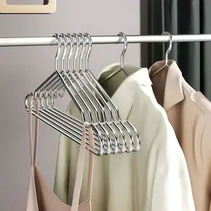 Stainless Steel Wire Hangers | Heavy Duty Non-Slip Clothes Hangers for Closet, Laundry & Home Use | Durable, Rust-Proof, Space-Saving, Coat Hangers for Closet & Organizer Hangers #ClothesHangers #ClosetOrganization