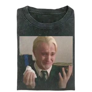 Draco Malfoy Crying T-shirt, Harry Potter Meme Shirt, Funny Graphic Tee, Vintage Style Shirt, Unisex Shirt, Gift for Fans, Emotional Draco Shirt