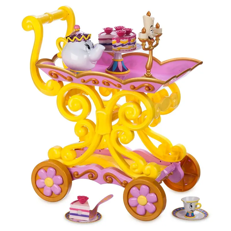Disney Store Belle ''Be Our Guest'' Singing Tea Cart Play Set – Beauty and the Beast