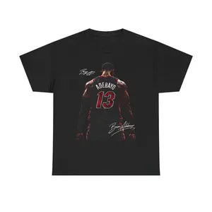 Bam Adebayo Miami T Shirt Autograph Edition Graphic Tee 83 Points!