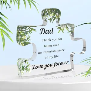Father's Day Gift for Dad, Dad Christmas Gifts, Dad Gifts, Father Christmas Gift, Valentines Day Gifts for Dad Father's Day Gifts from Daughter Father Gifts Presents for Dad Birthday Gift Ideas Acrylic Block
