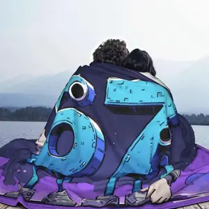 FUNNY 67 Series Flannel Blanket Soft Flannel Throw with Viral 67 Design All-Season Lightweight for Sofa Bed Travel & Camping Gift