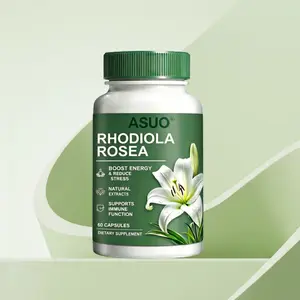 ASUO Rhodiola Rosea Extract for Stress, Energy & Focus - Natural Adaptogen [500mg]