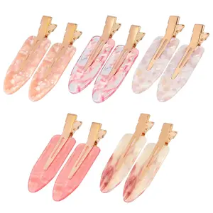 Magicsky 10 count No Bend Hair Clips for Styling,   Flat Clip, No Crease Curl Small Pin, Bang Seamless Hair Barrette Tool for Makeup-Hairstyle Accessories for Women Girls,  Opal