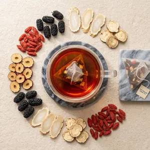 Kidney tea Wolfberry Formula Ginseng Five TreasureTeaRedDate Wolfberry TeaMen's Tea Health Tea MulberryHerbal Formula Health Tea Beverage