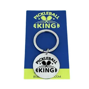 Pickleball King Keychain