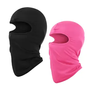 Sports & Outdoor 2pcs Balaclava Thin Shiesty Mask Hood Face Cover Head Ski For Men Women Fishing Cycling Black