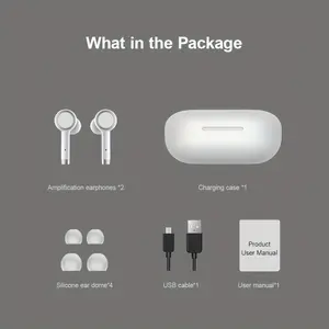 Portable Noise Cancelling Hearing Amplifier, Mild to Moderate Daily Hearing Support