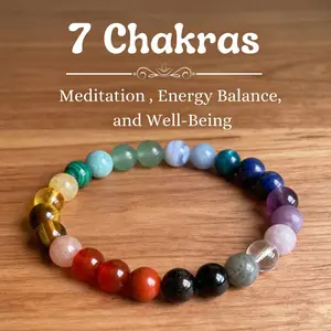 7 Chakra Bracelets for Women Healing Crystal Stone Healing Bracelet for Women Christmas Gifts Bohemian Style Spiritual Bracelets for Woman Anxiety Healing Crystals Meditation Relax Anxiety Relief summerwins