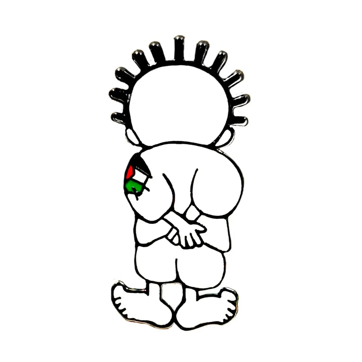 Handala Hard Enamel Badge / Pin / Brooch with premium backing