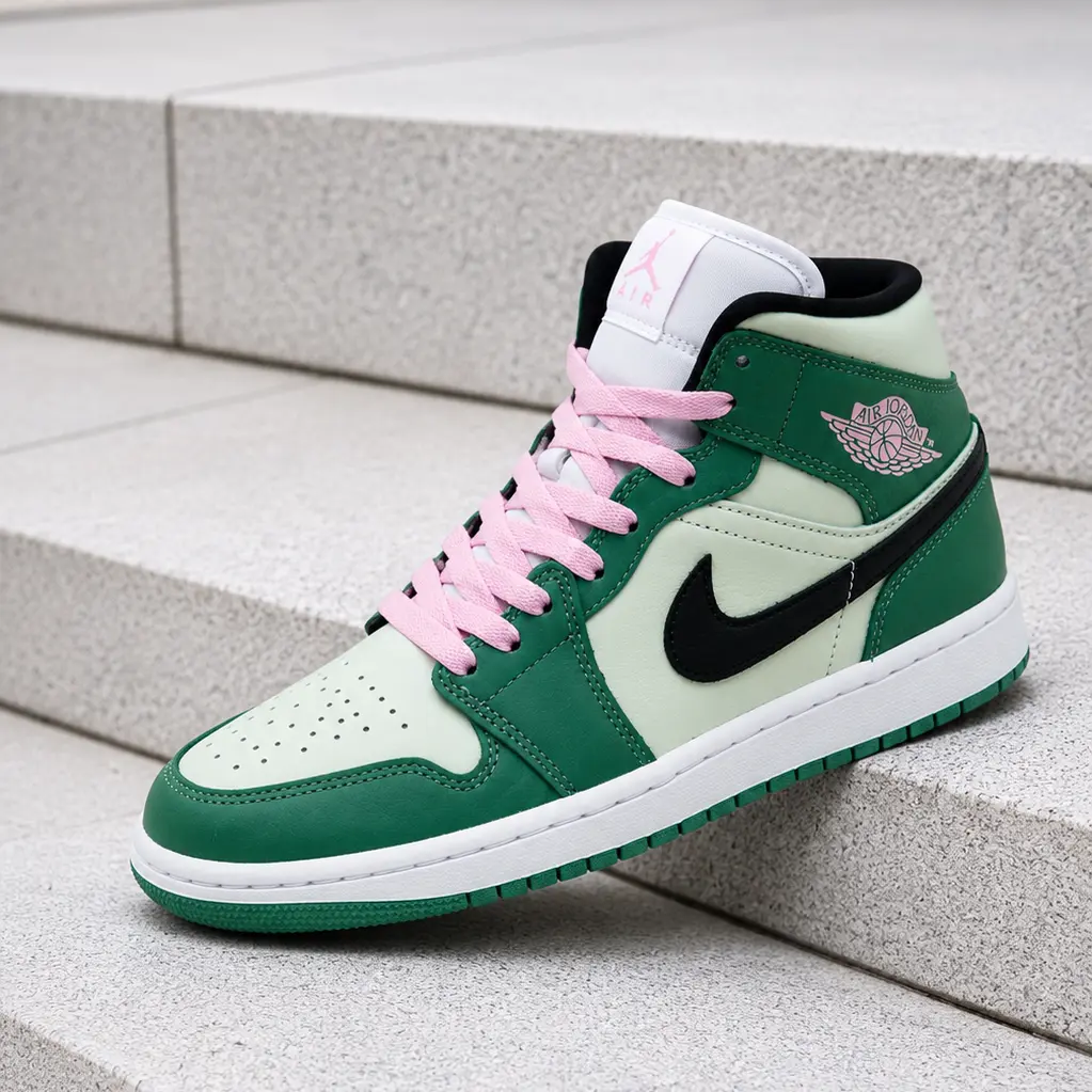 Nike Air Jordan 1 Mid Dutch Green CZ0774-300 Women's Fashion Sneaker New Nike Air Jordan 1 Mid Dutch Green CZ0774-300 Women's Fashion Sneaker New