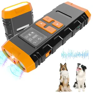 Ultrasonic Dog Bark Deterrent – Safe Anti Barking Device with LED Light, 25ft Range for Training & Aggressive Dogs