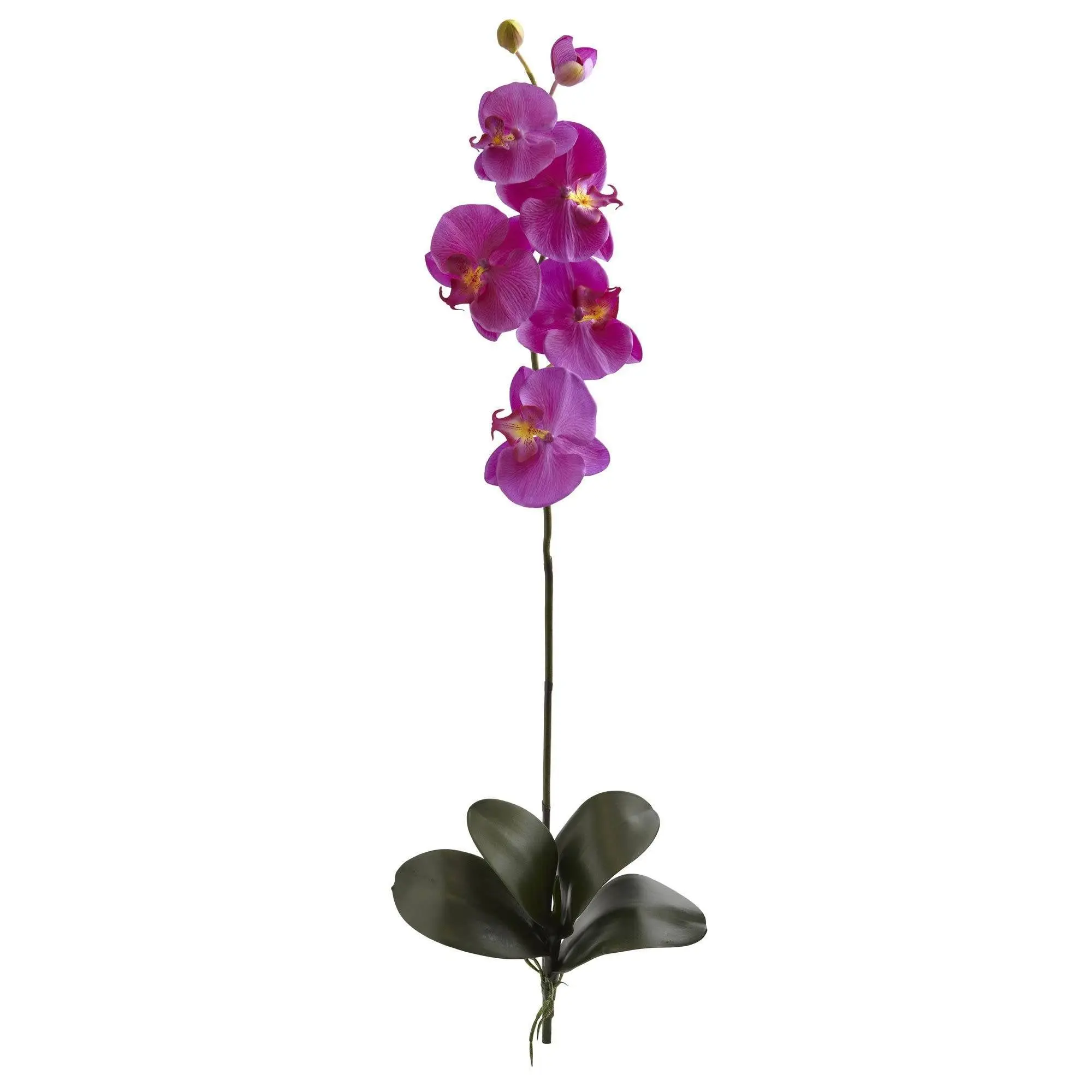 40-in Decorative Artificial Phalaenopsis Orchid Set (3-Piece), Large Home Decor Plants for Kitchen, Ideal for Artificial Flower Enthusiasts