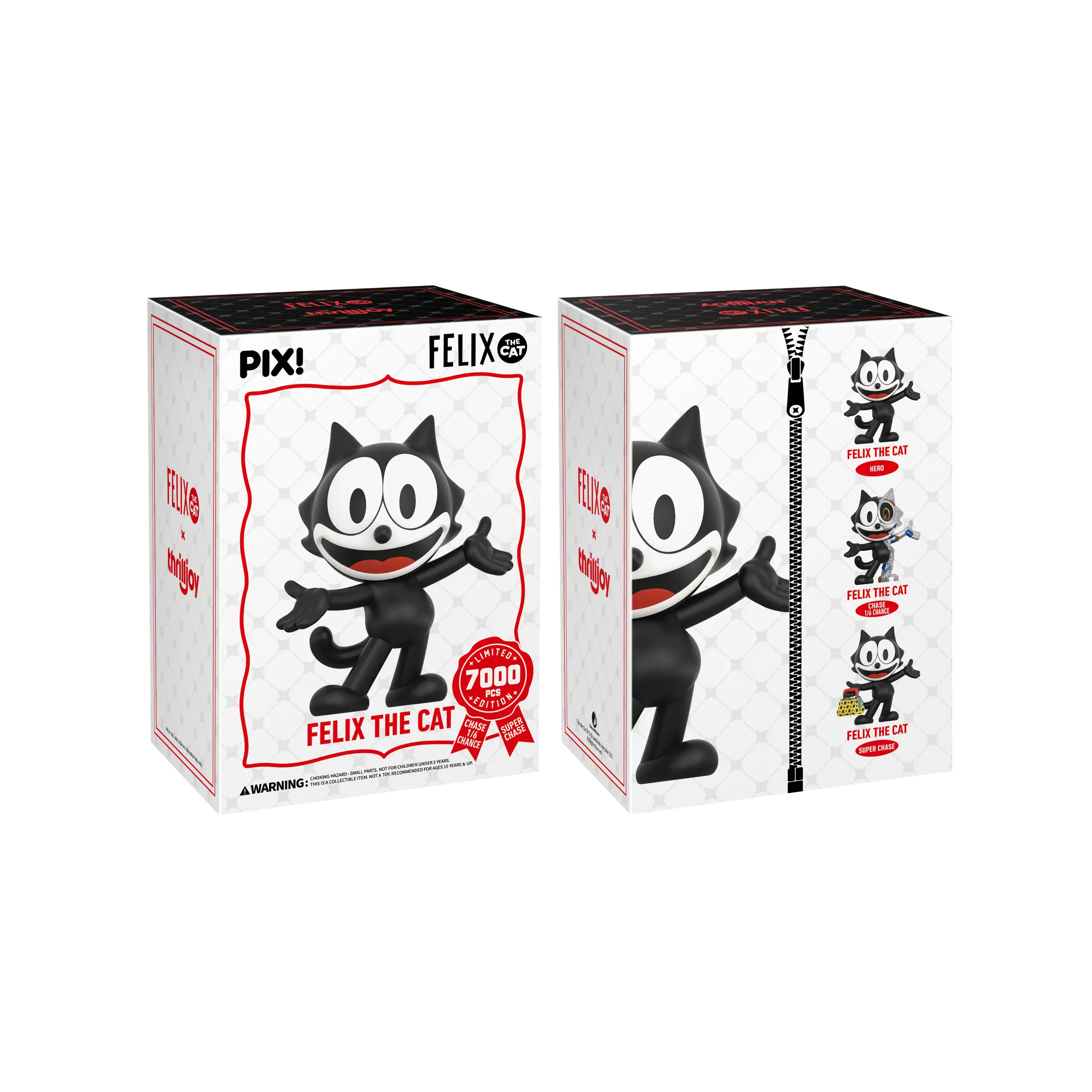 Thrilljoy PIX! Felix The Cat Felix LE 7000 Collectible Blind Box Vinyl Figure