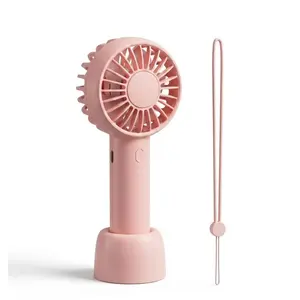 [Small But Powerful] GAIATOP Mini Portable Fan, 3-Speed Handheld & Desktop Fan for Travel, Lash Makeup Fan, Travel Essential for Girls