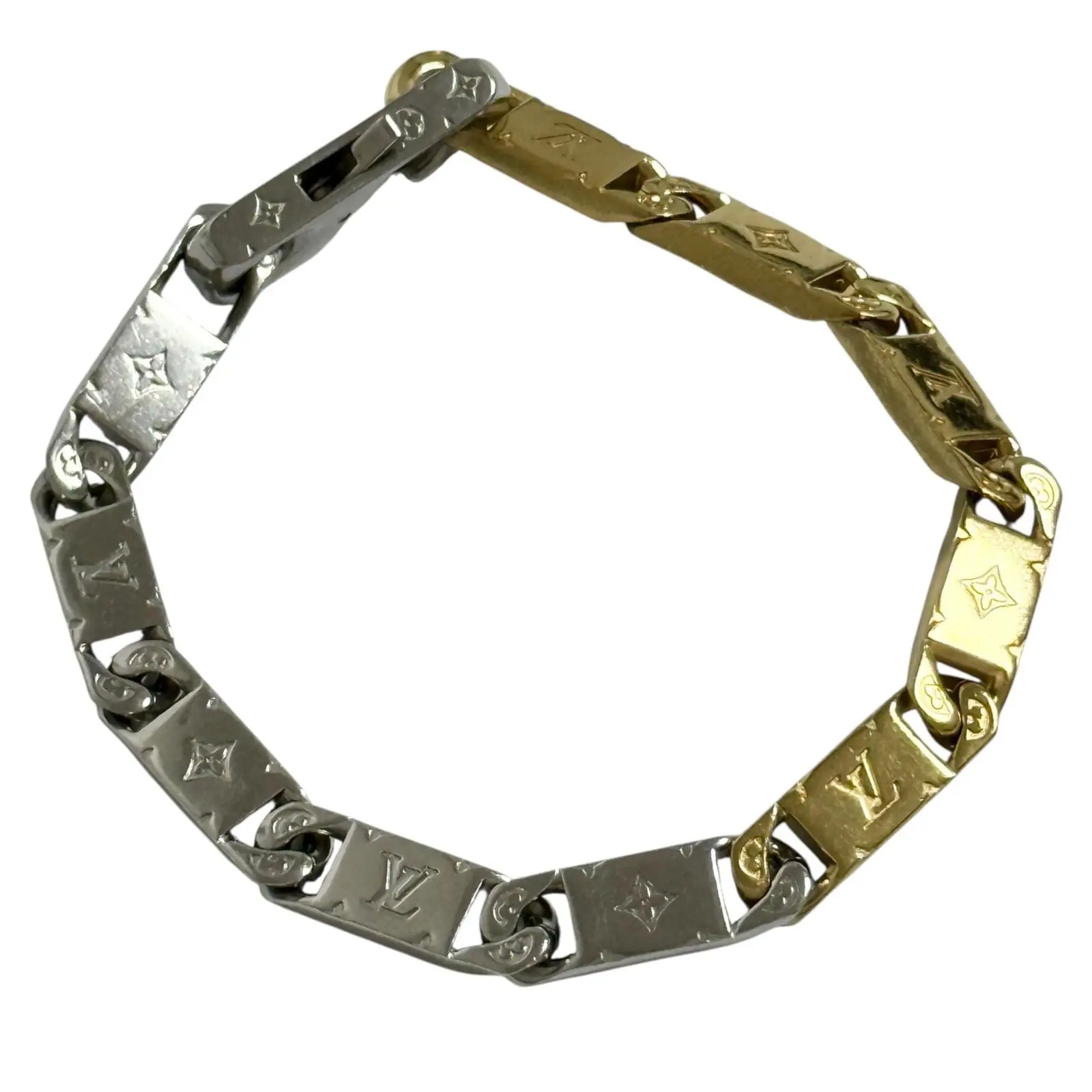 Pre-owned Louis Vuitton Iron Small Leather Goods Monogram Bracelet