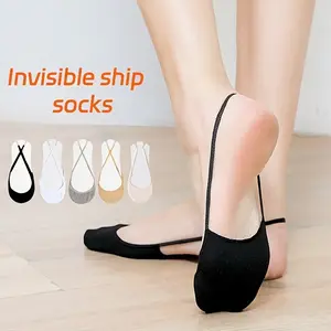 10 Pairs of Women's Invisible, Ultra-Low-Cut Socks — Japanese-Style Summer Casual Cotton Liner Socks (Comfortable & Non-Slip)