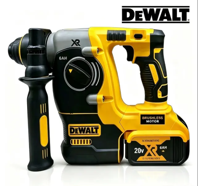 DEWALT M18 20V Cordless Rotary Hammer - Model 273, Heavy-Duty Hand Tool for Construction, Drilling Tasks,foldable,shock,,power,durable,complete,work,,tent,evap,2-inch,sd,storage,stepless,industrial,mechanical,input,dw089lg,dcb612