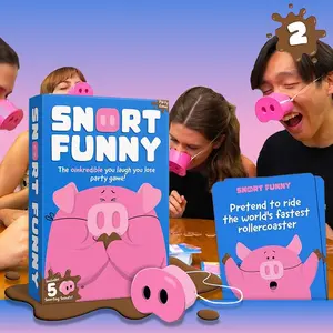 SNORT FUNNY Party Card Game, You Laugh You Lose Adult Game with Hilarious Challenges - Steal Points by Making Others Snort, Perfect for Game Night, Birthdays & Family Gatherings