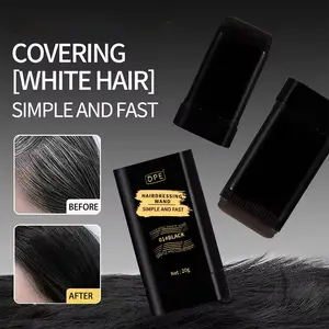 2-in-1 Comb Hair Dye Stick (Black/Brown/Coffee) - Waterproof & Long-Lasting Temporary Hair Color, Effortless Gray Coverage, Hairline Touch-Up Stick, Washable