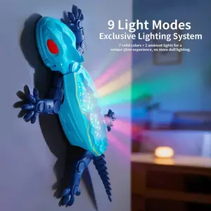 2.4g Remote Control Wall Climbing Robot with LED Lights, Wireless 2.4GHz, Eco-Friendly PP Material, Abs Remote, Type-C Charging