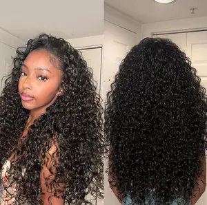 26-inch Blended 3-in-1 Half-Top Wig Ready-to-Wear Fluffy Wavy Curls Large Curls Wig