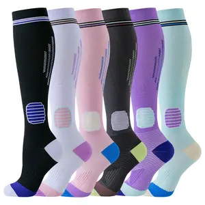 5/6 Pack Graduated Compression Socks [15-20mmHg] - Moisture Wicking Knee High Athletic Stockings with Free Laundry Bag tiktokshopspringglowup