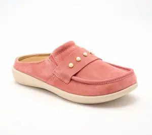 Revitalign Orthotic Embellished Suede Mules - Siesta Franny