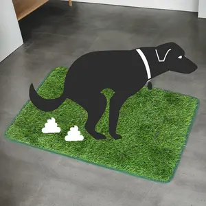 Durable Artificial Grass Pet Potty Training Pad - 1 Count Easy-Clean Anti-Odor Dog Toilet Mat Perfect for Indoor & Outdoor Use Essential Pet Supplies for Dog Training Foldable Enclosed Cat Litter Box