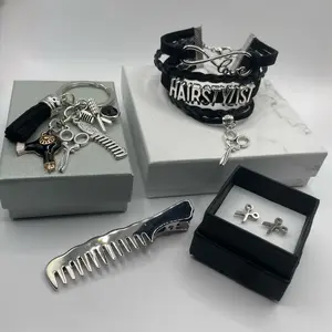 4 Piece Hair Stylist Jewelry Gift Set - Perfect for Any Occasion