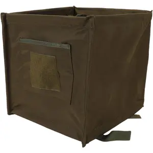 33L Large Capacity Oxford Cloth Foldable Throw Line Storage Cube Throw Bag Rope Bag, Arborist Lineman Climbing Gear Ideal for Picnic Camping BBQ, Green